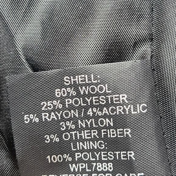 AK Anne Klein Sport Coat Womens Small Wool Blend Hooded Peacoat Double Breasted - Picture 8 of 10